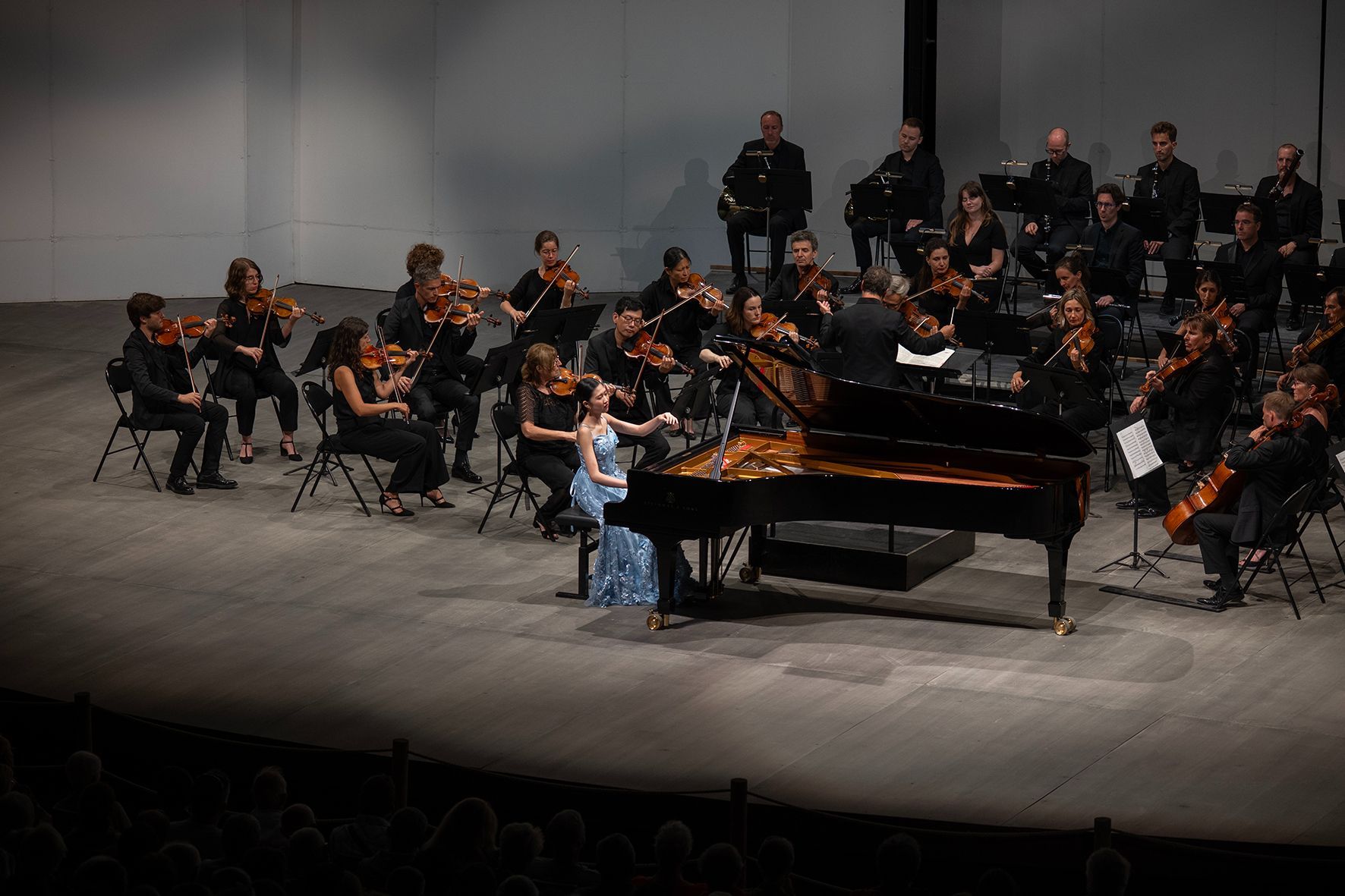 Sophia Liu, l'Orchestre national de Cannes et Benjamin Levy © Pierre Morales