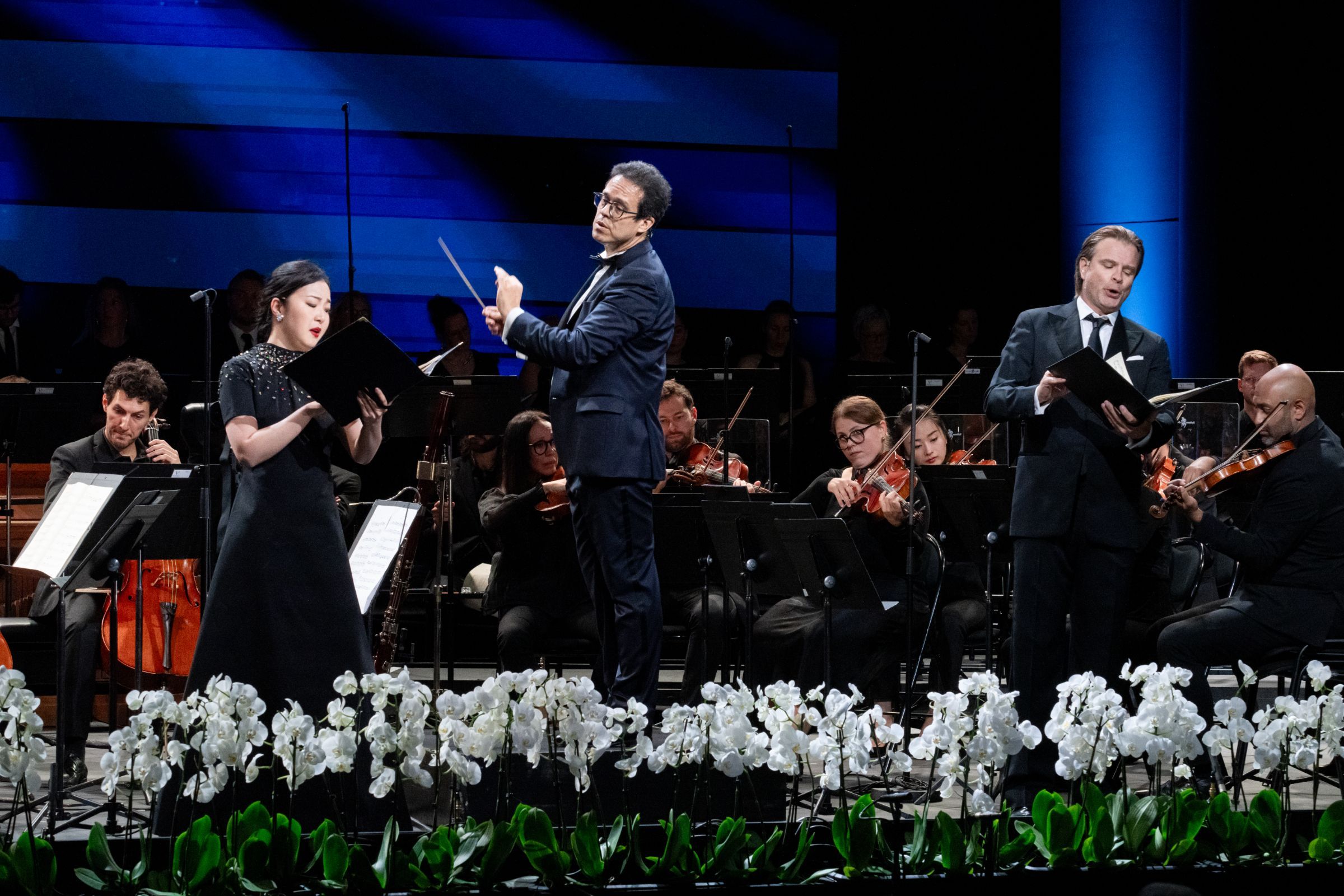 Ying Fang, Leonardo García-Alarcón und Bernard Richter &copy; Sofia Lambrou