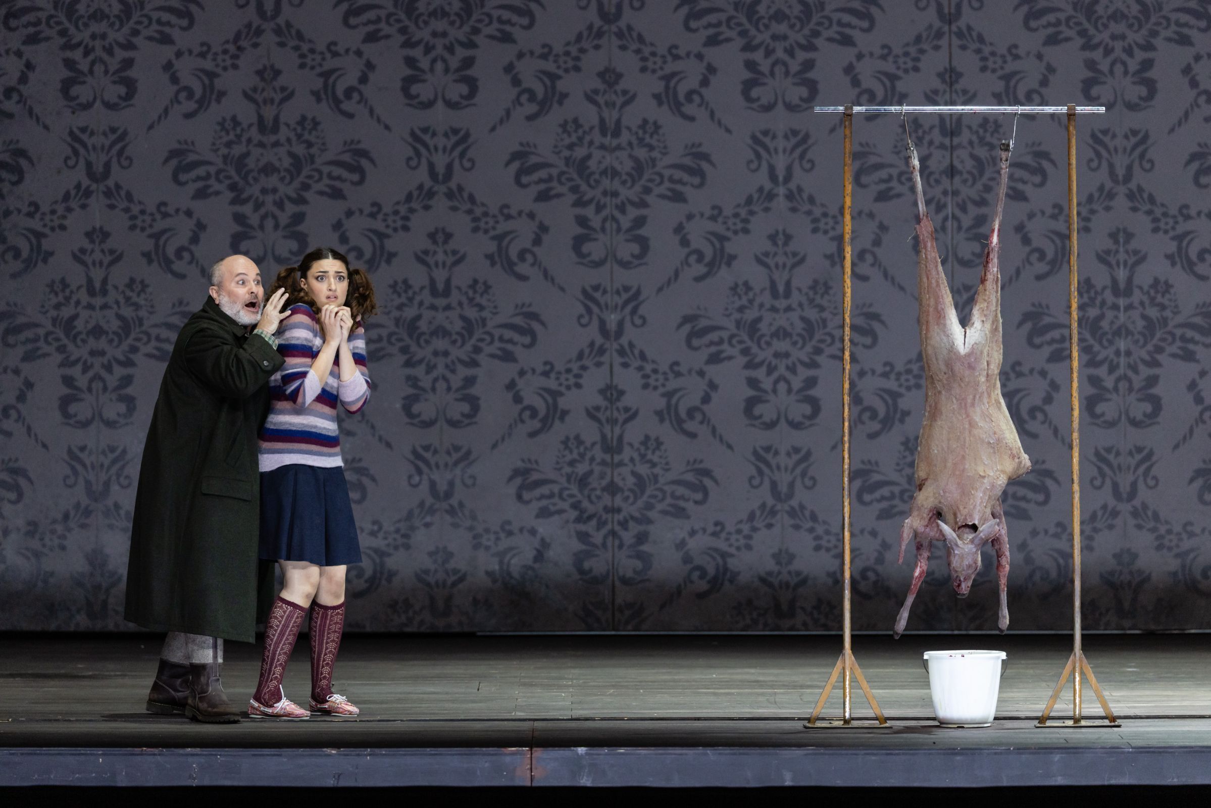 Kevin Conners (Gamekeeper) and Ekaterine Buachidze (Kitchen Boy) &copy; Geoffroy Schied