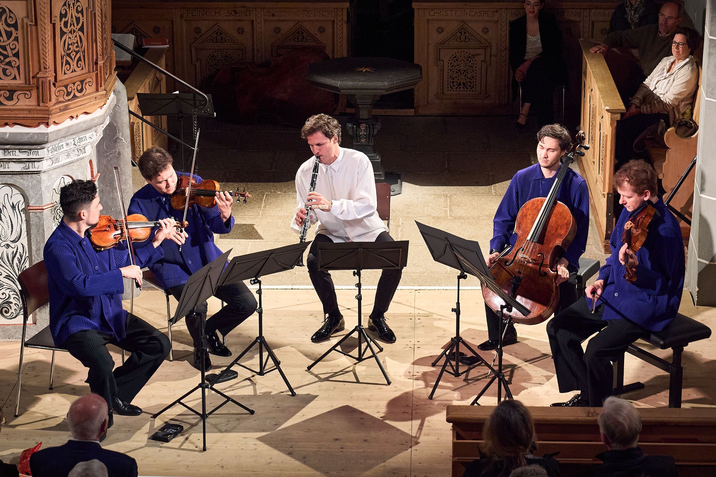 Andreas Ottensammer and the Schumann Quartett &copy; Benno Hunziker