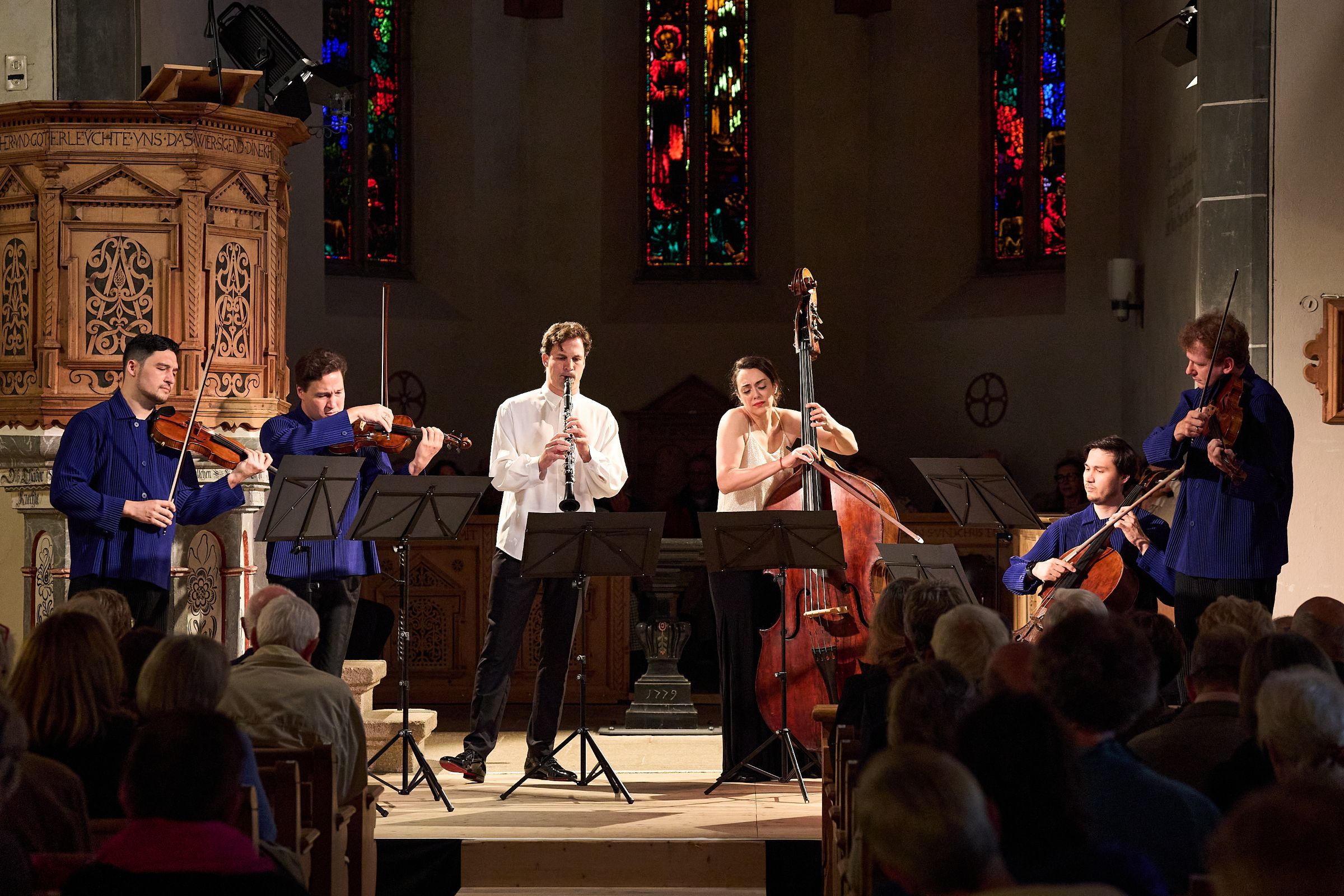 Andreas Ottensamer, Uxía Martínez Botana and the Schumann Quartett &copy; Benno Hunziker