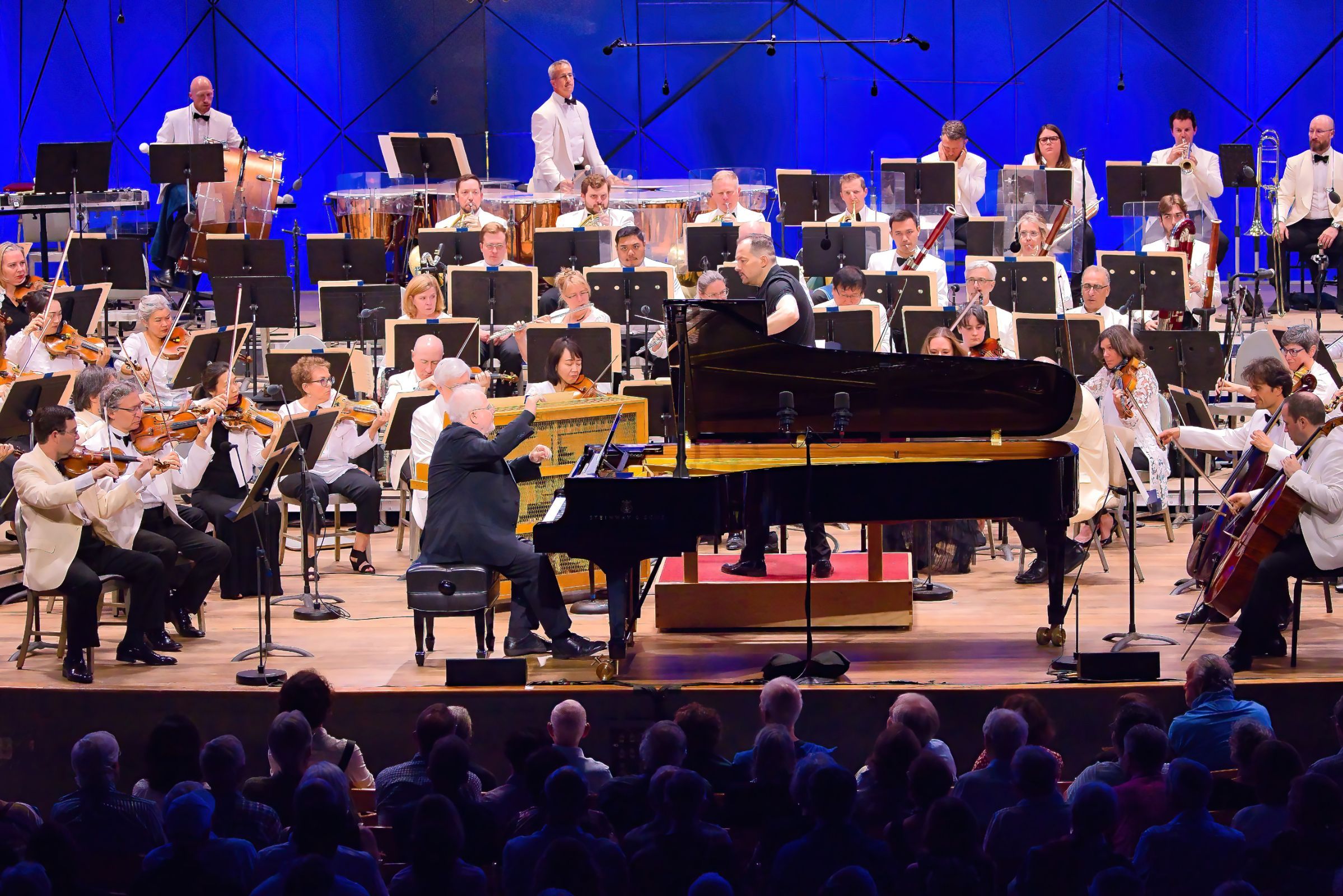 Emanuel Ax, Andris Nelsons and the Boston Symphony Orchestra &copy; Gabriel Scott, courtesy of the BSO