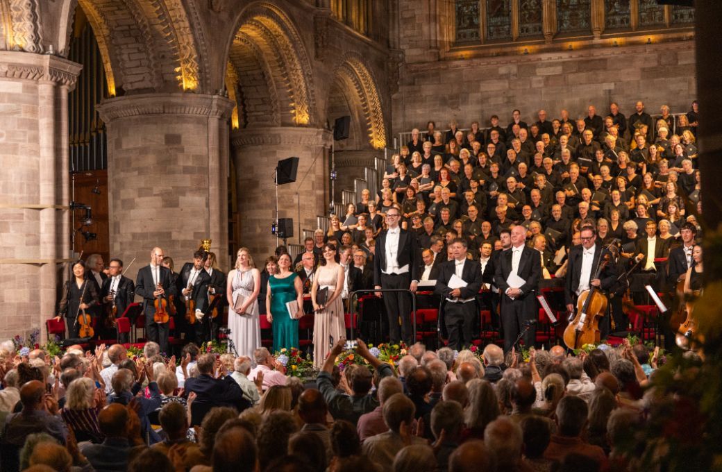 The Three Choirs Festival Chorus, Philharmonia and soloists &copy; James O'Driscoll