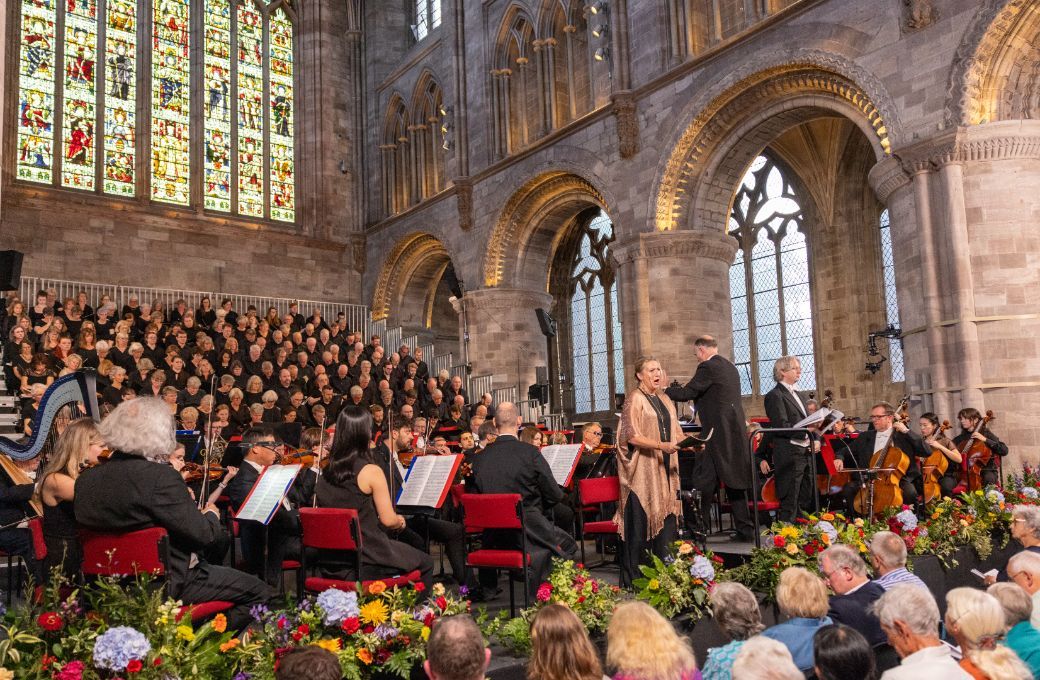 The Three Choirs Festival Chorus and Philharmonia in Hereford Cathedral &copy; Dale Hodgetts