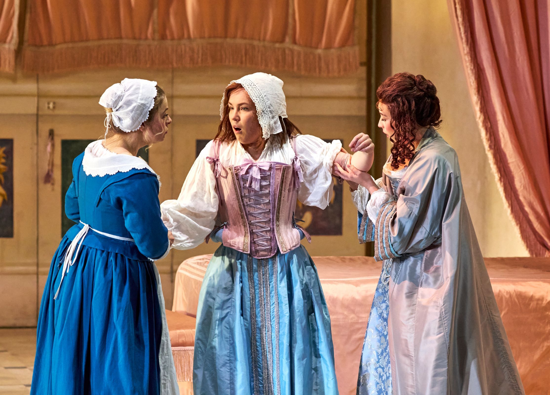 Siobhan Stagg (Susanna), Emily Edmonds (Cherubino) and Kiandra Howarth Countess) &copy; Keith Saunders