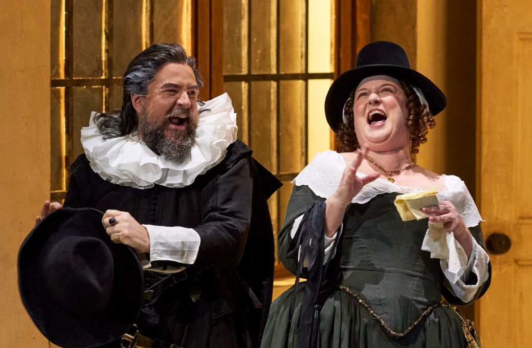Richard Anderson (Dr Bartolo) and Dominica Matthews (Marcellina) &copy; Keith Saunders