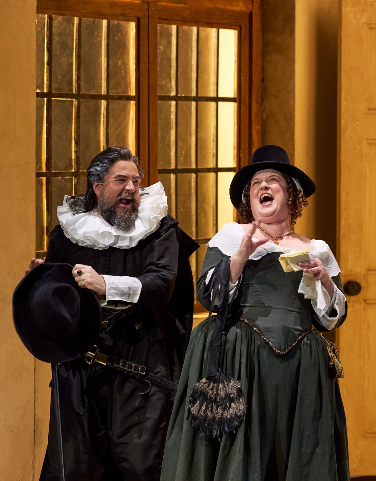 Richard Anderson (Dr Bartolo) and Dominica Matthews (Marcellina) &copy; Keith Saunders