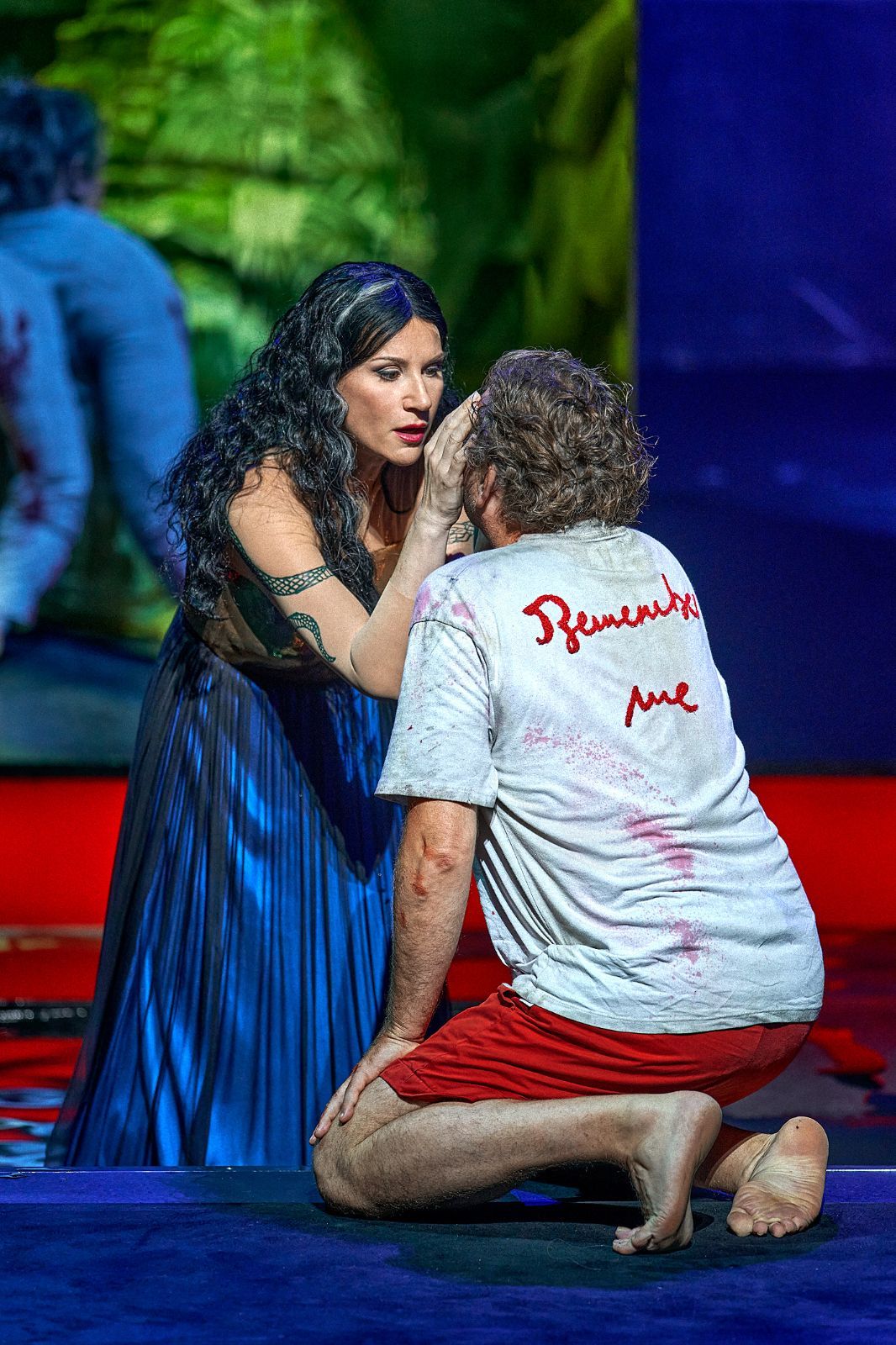 Ekaterina Gubanova (Kundry) und Andreas Schager (Parsifal) &copy; Bayreuther Festspiele | Enrico Nawrath