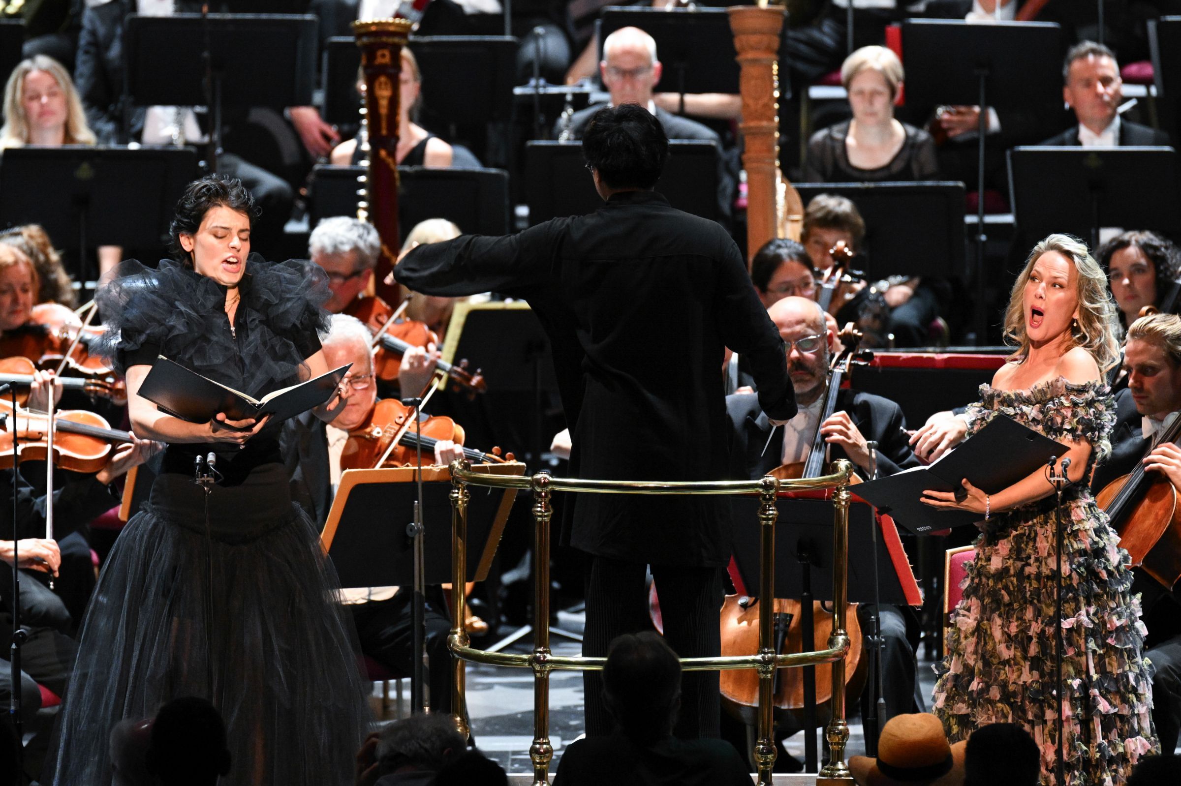 Emily D'Angelo and Mari Eriksmoen with Kahchun Wong and The Hallé &copy; BBC | Chris Christodoulou