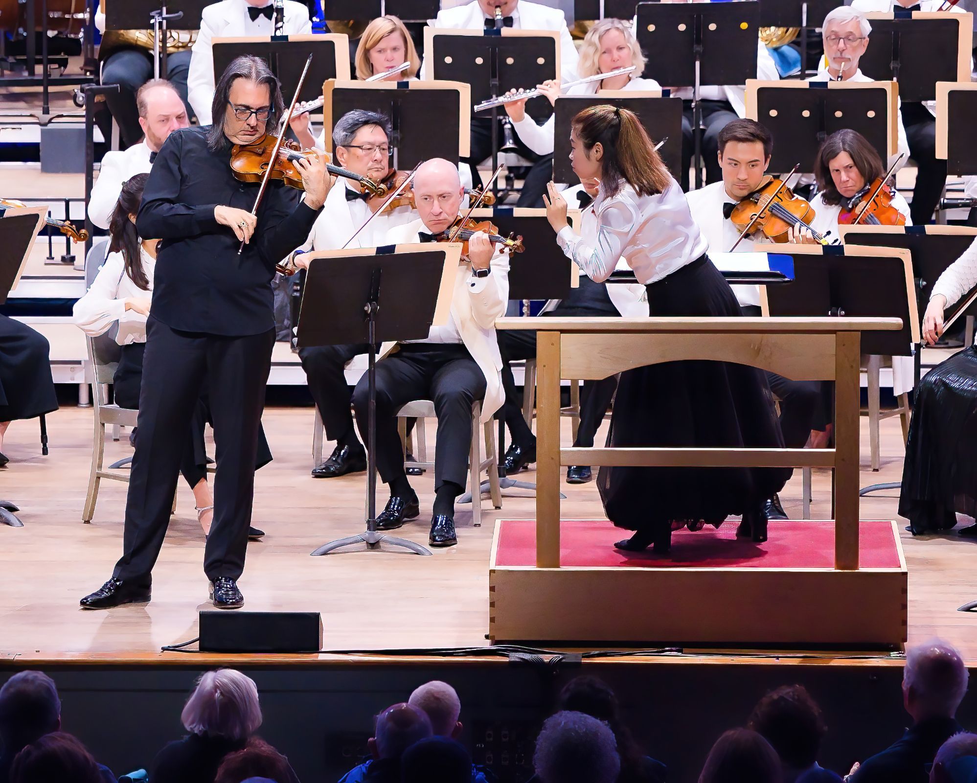 Leonidas Kavakos, Elim Chan and the Boston Symphony Orchestra &copy; Hilary Scott, courtesy of the BSO