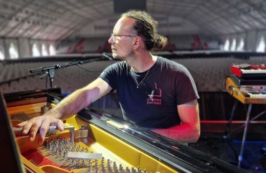 Fr&eacute;d&eacute;ric Delcorn au festival Jazz in Marciac &copy; C&eacute;sarine Duval