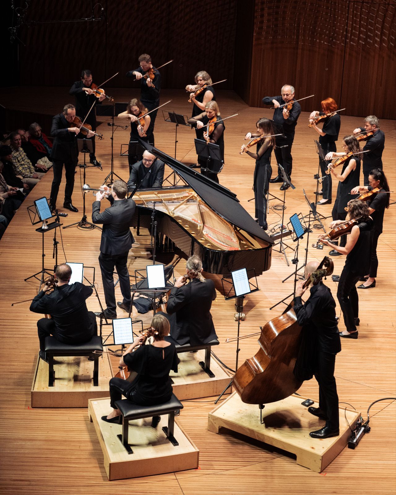 Richard Tognetti, Alexander Gavryluk, David Elton and the Australian Chamber Orchestra &copy; Nic Walker