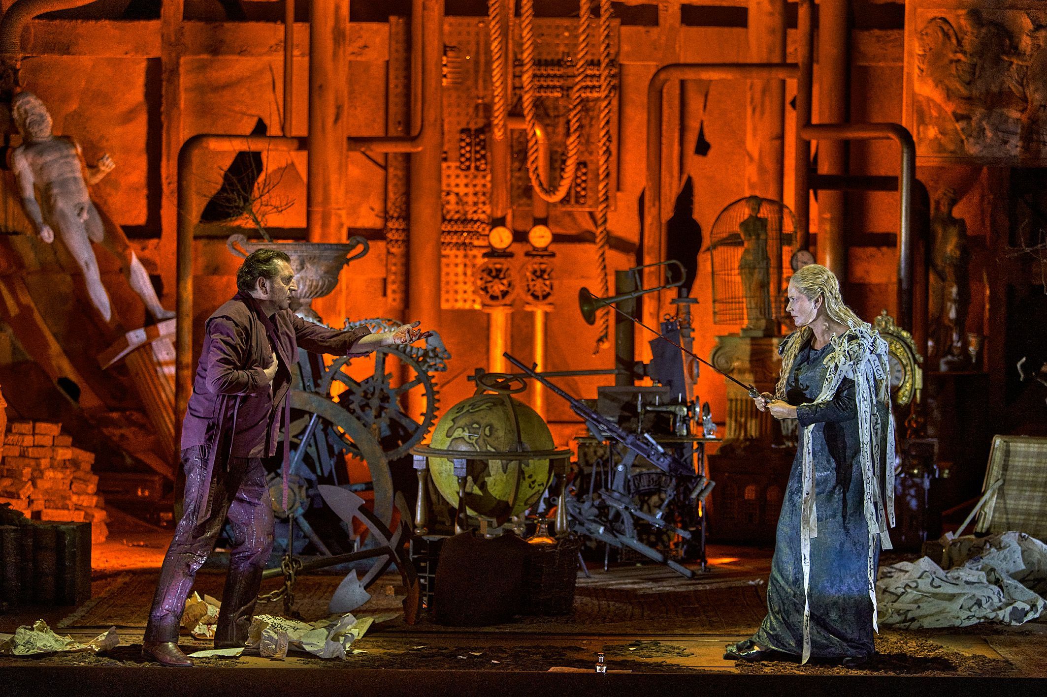 Andreas Schager (Tristan) und Camilla Nylund (Isolde) &copy; Bayreuther Festspiele | Enrico Nawrath