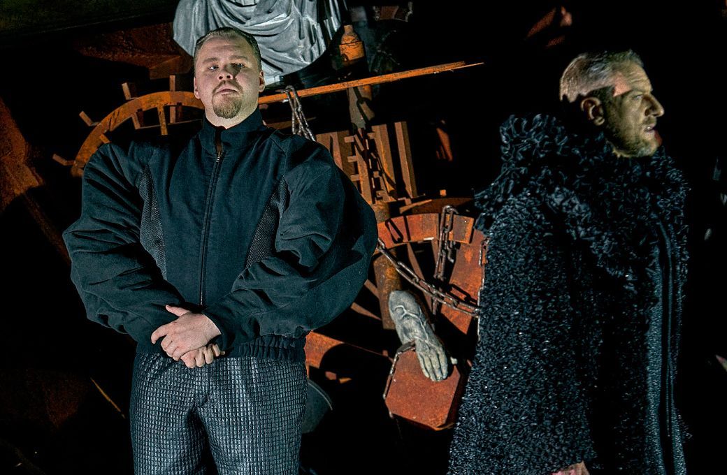 Alexander Grassauer (Melot) und G&uuml;nther Groissb&ouml;ck (Marke) &copy; Bayreuther Festspiele | Enrico Nawrath