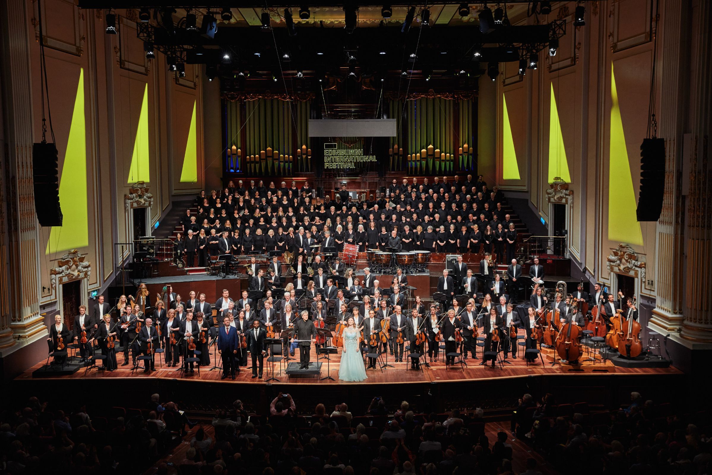 Sir Antonio Pappano, Edinburgh Festival Chorus and the London Symphony Orchestra © Andrew Perry