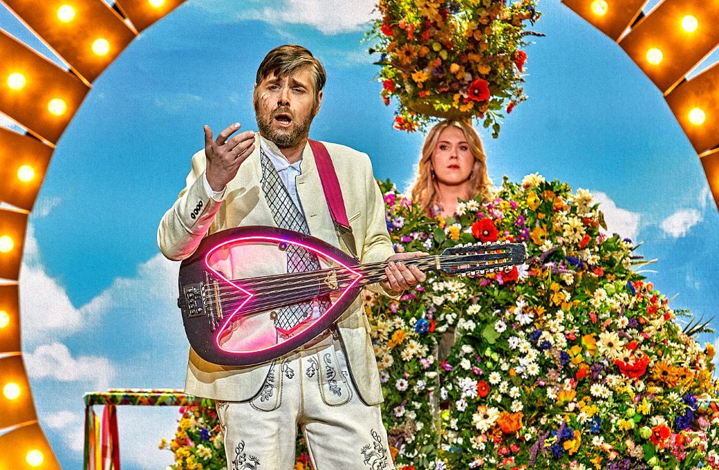Michael Nagy (Sixtus Beckmesser) und Christina Nilsson (Eva) © Bayreuther Festspiele | Enrico Nawrath