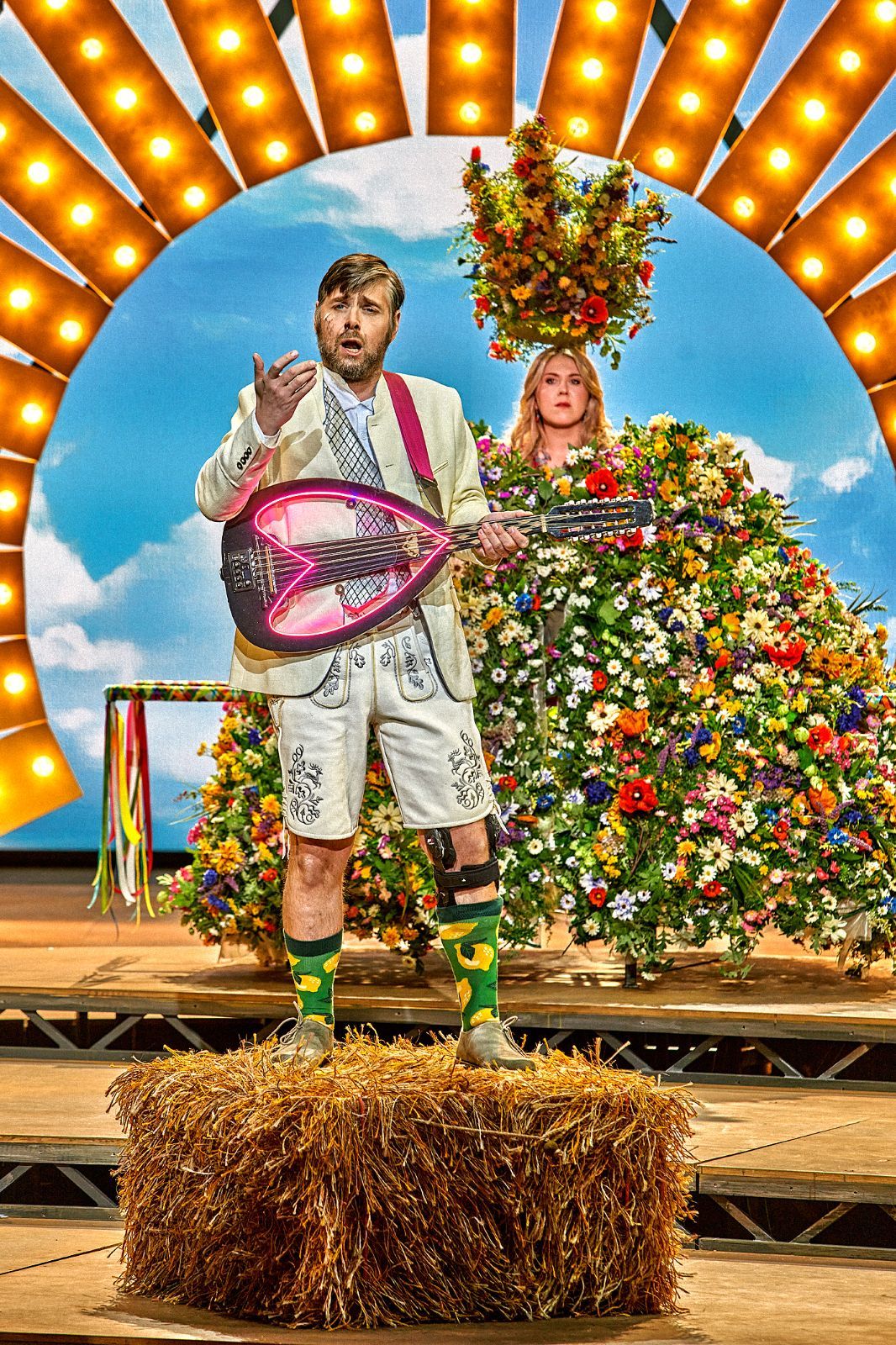 Michael Nagy (Sixtus Beckmesser) und Christina Nilsson (Eva) © Bayreuther Festspiele | Enrico Nawrath