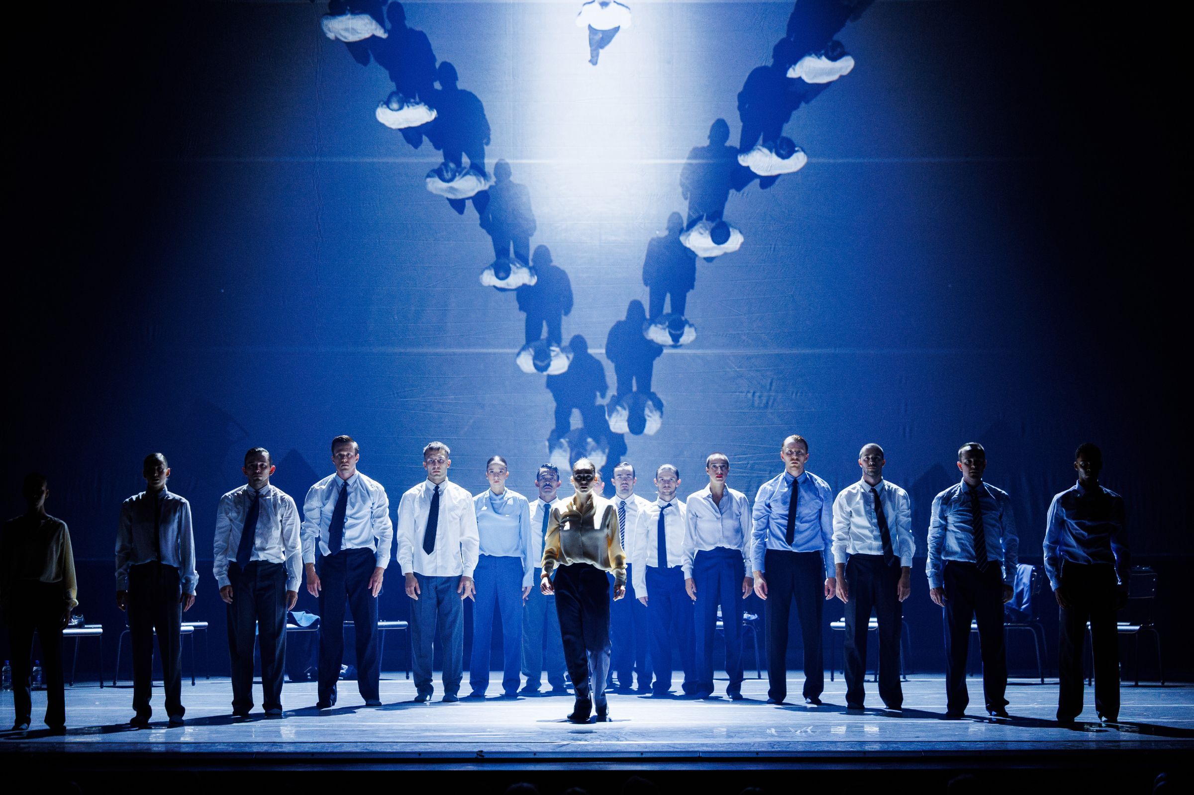 Nederlands Dans Theater 1 in <i>Figures in Extinction</i> by Crystal Pite and Simon McBurney &copy; Andrew Perry