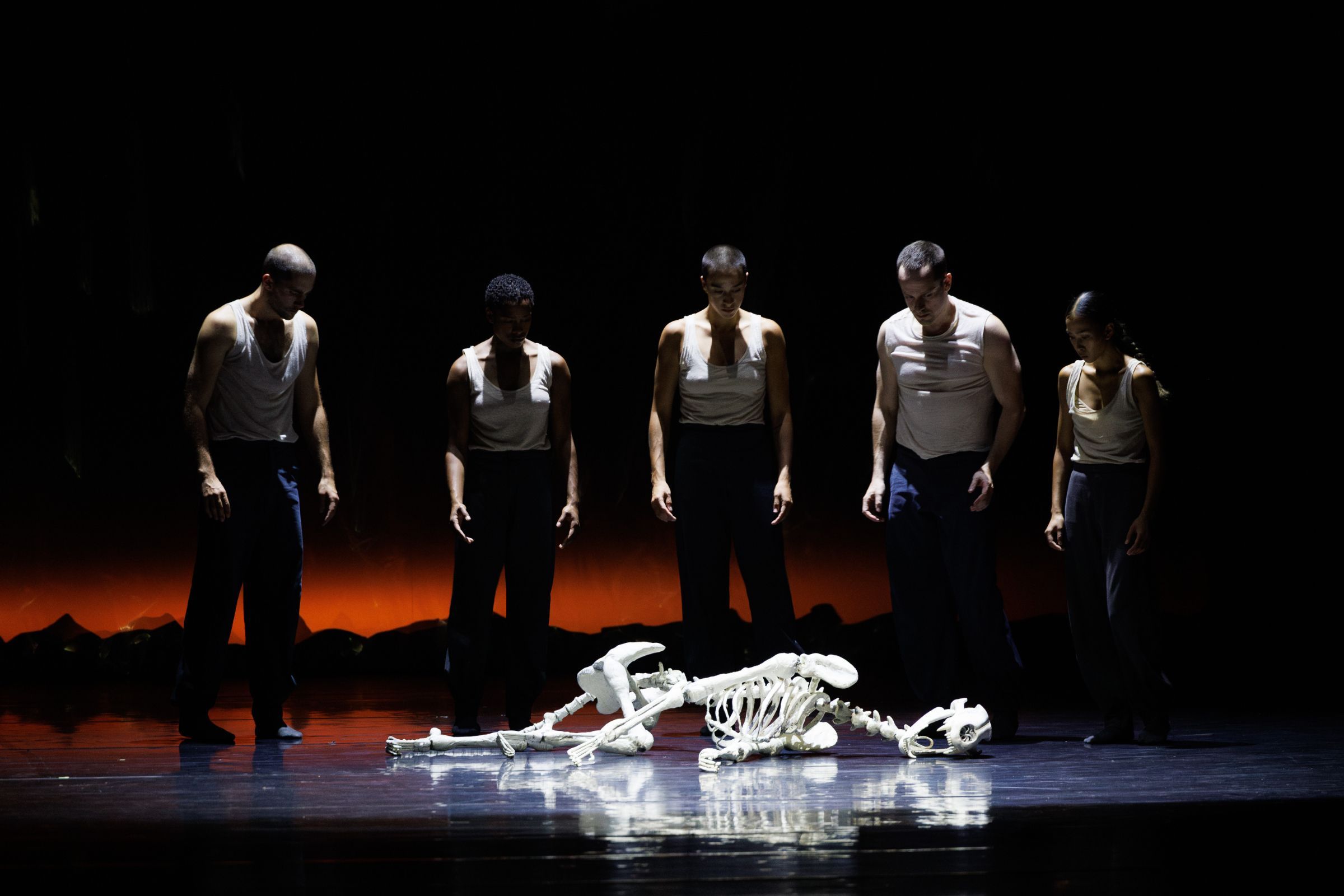 Nederlands Dans Theater 1 in <i>Figures in Extinction</i> by Crystal Pite and Simon McBurney &copy; Andrew Perry