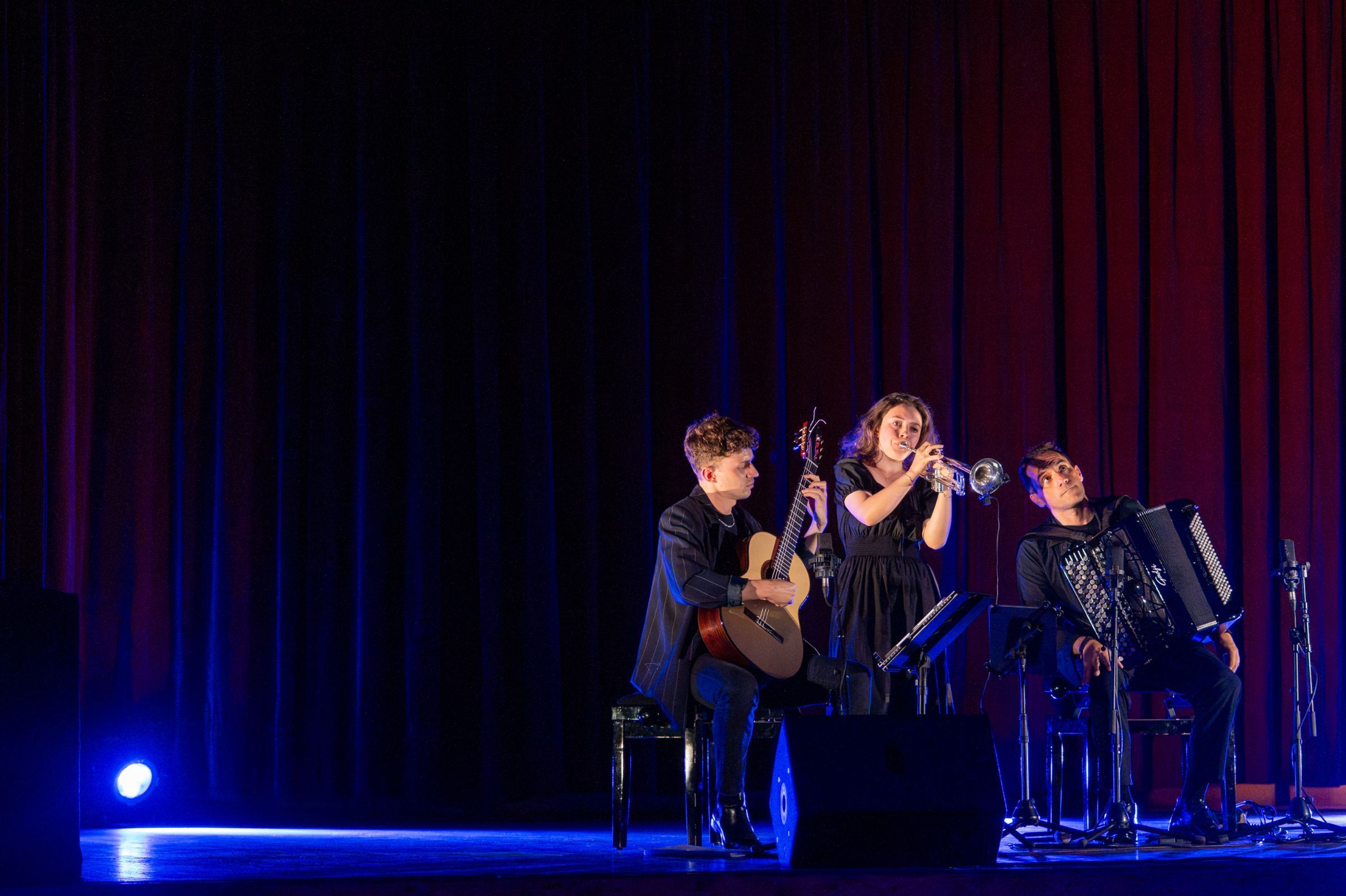 Thibaut Garcia, Lucienne Renaudin Vary et Félicien Brut &copy; François Le Guen / Festival de Rocamadour