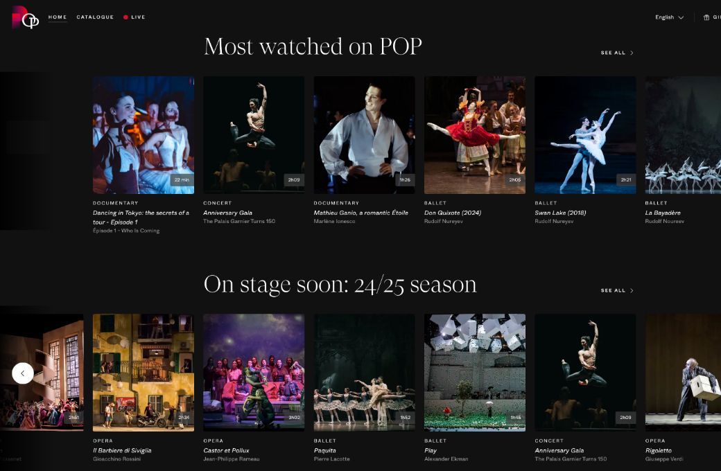 Paris Opera Play homepage &copy; Op&eacute;ra National de Paris