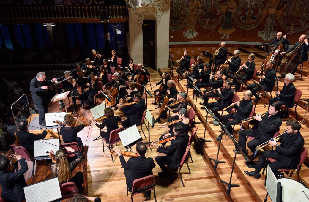 Philippe Herreweghe conducts the Orchestre des Champs-Élysées at the Palau © Antoni Bofill