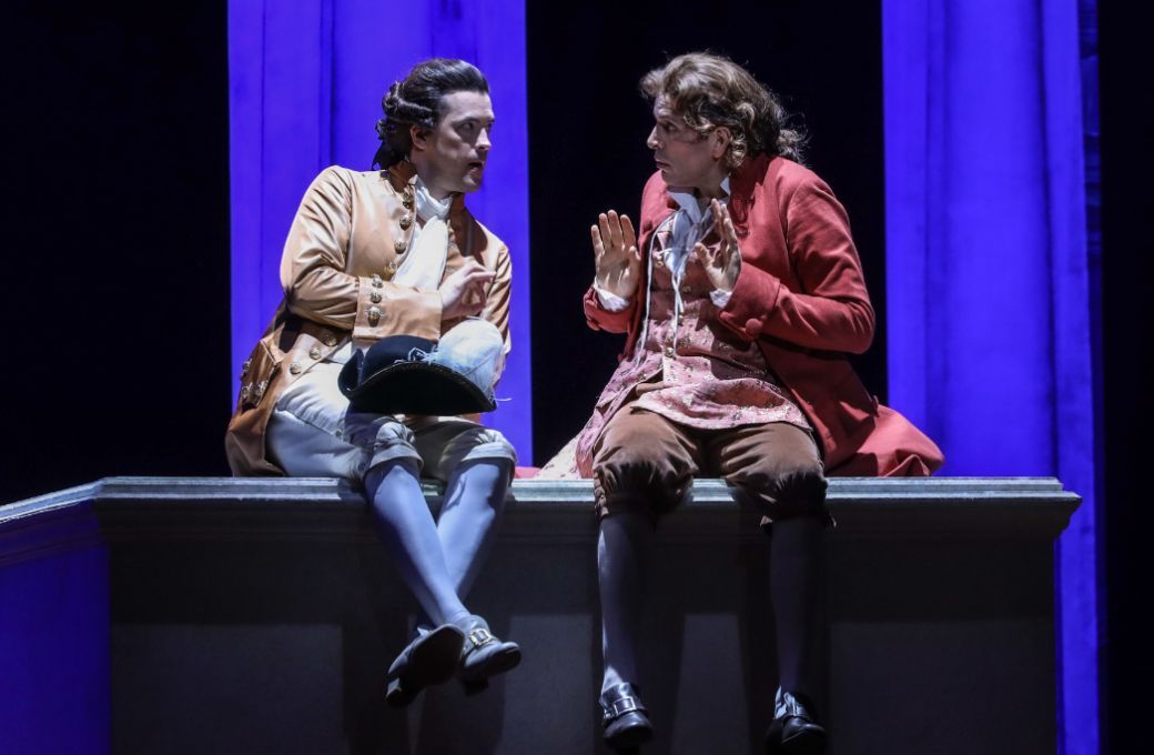 Andrè Schuen (Don Giovanni) and Luca Pisaroni (Leporello) © Judit Horvath
