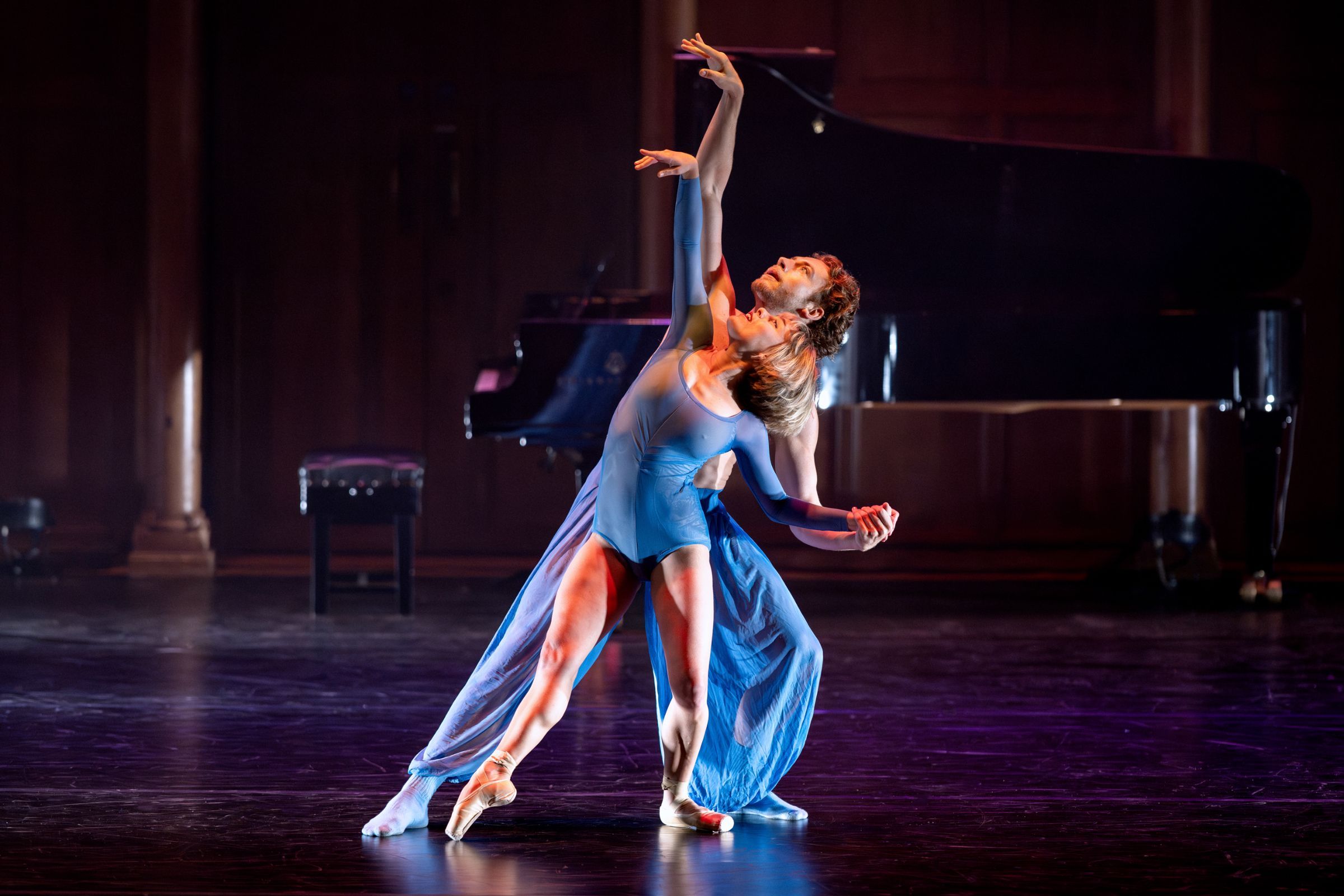 Ombline Noyer and Donovan Délis-McCarthy of Ballet de Jerri in <i>Footsteps</i> by Garrett Smith © Deborah Jaffe