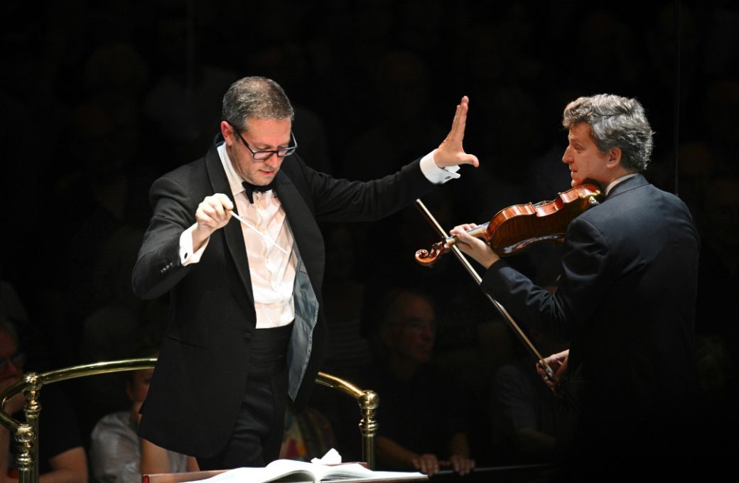 John Wilson and James Ehnes © BBC | Chris Christodoulou