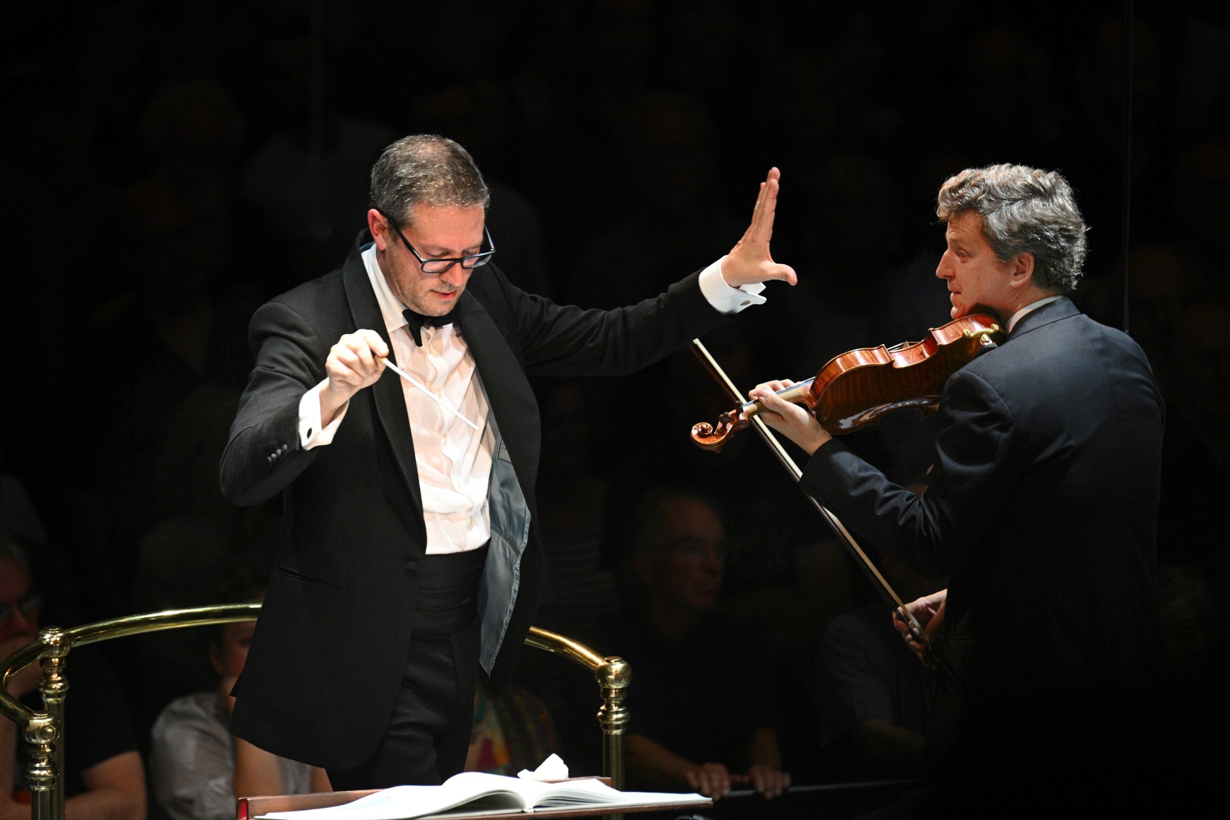 John Wilson and James Ehnes © BBC | Chris Christodoulou