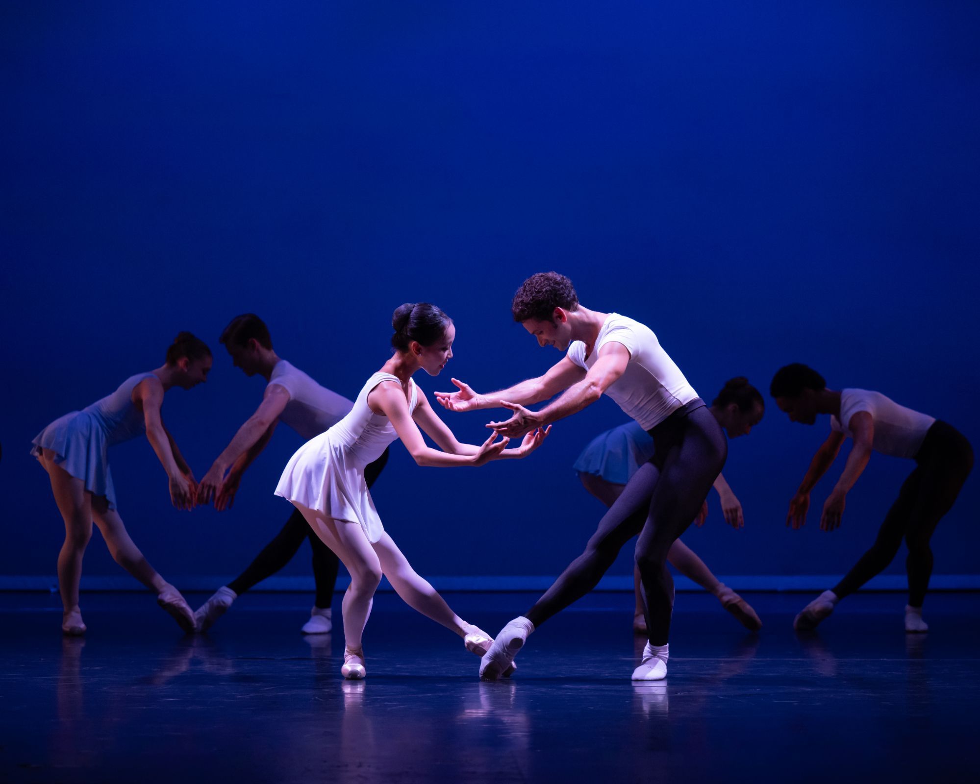 Jimin Kim and Alejandro Virelles in Balanchine's <i>Haieff Divertimento</i> with London City Ballet © Photography by ASH