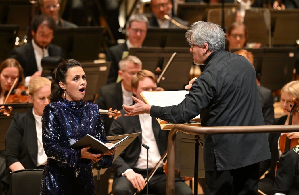 Katharina Konradi, Sir Antonio Pappano and the London Symphony Orchestra &copy; LSO | Mark Allan