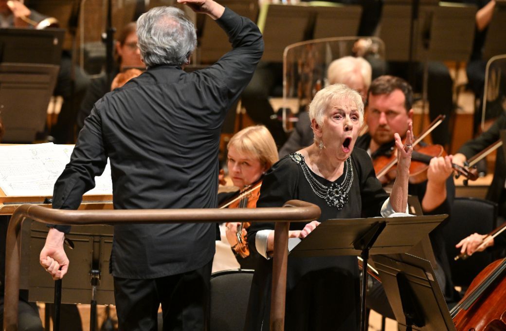Sir Antonio Pappano and Dame Felicity Palmer &copy; LSO | Mark Allan