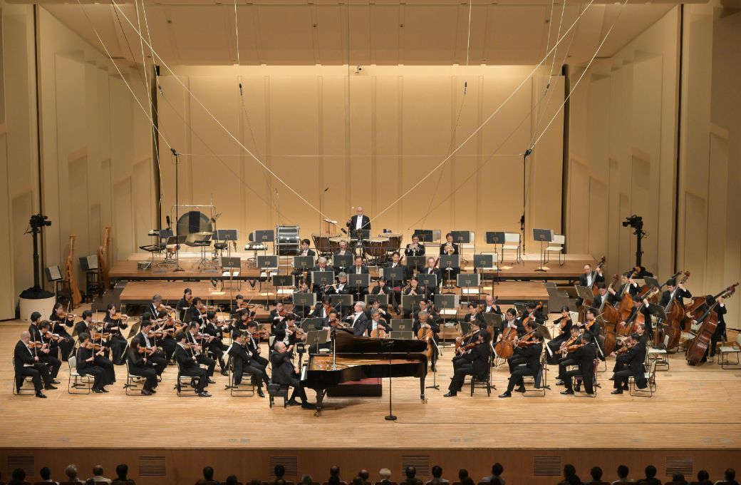 Yefim Bronfman, Fabio Luisi and the NHK Symphony Orchestra &copy; NHKSO