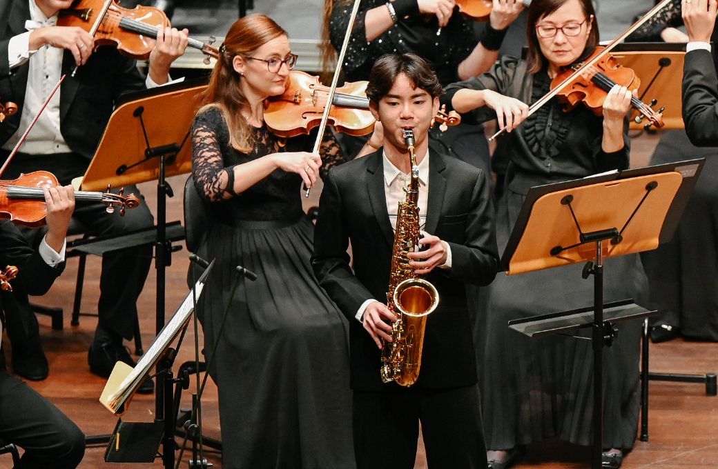 Dante Tan Yu Jie and the Singapore Symphony Orchestra © Clive Choo | Singapore Symphony Orchestra