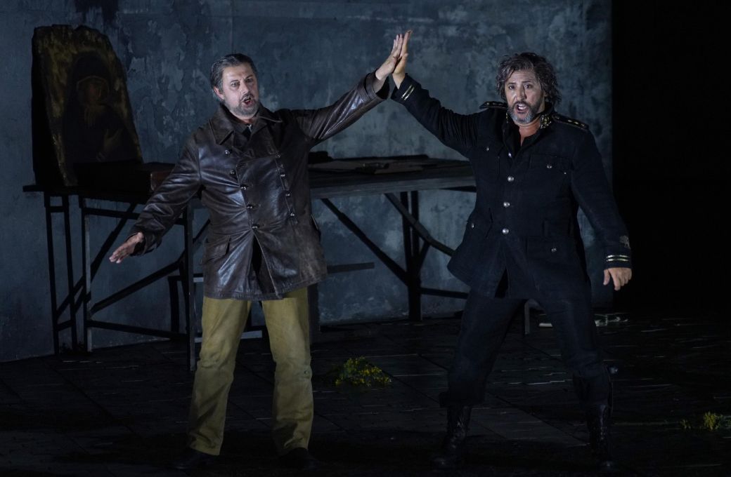Vladimir Stoyanov (Iago) y Jorge de León (Otello) &copy; Javier del Real | Teatro Real