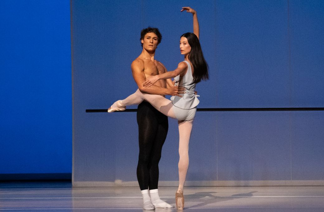 Hannah O'Neill and Hugo Marchand of the Paris Opera Ballet in Jerome Robbins' <i>Afternoon of a Faun</i> &copy; Steven Pisano