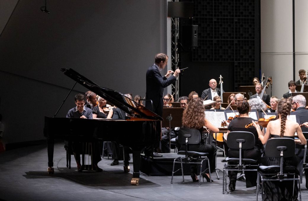 Juan Florist&aacute;n y Pablo Gonz&aacute;lez en el Auditorio de Tenerife &copy; Miguel Barreto | Auditorio de Tenerife