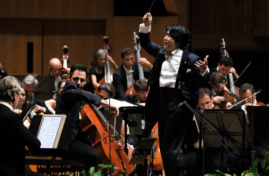 Pablo Ferrández, Kazuki Yamada et l'OPMC &copy; Emma Dantec
