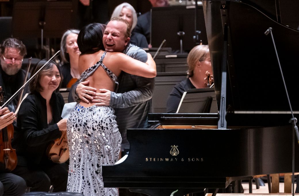 Yuja Wang and Yannick Nézet-Séguin &copy; Allie Ippolito