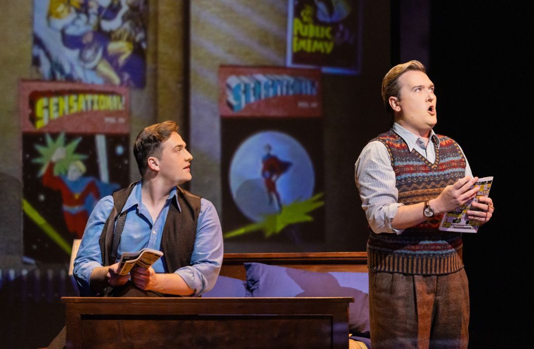 Andrzej Filończyk (Joe Kavalier) and Miles Mykkanen (Sam Clay) &copy; Evan Zimmerman | Met Opera