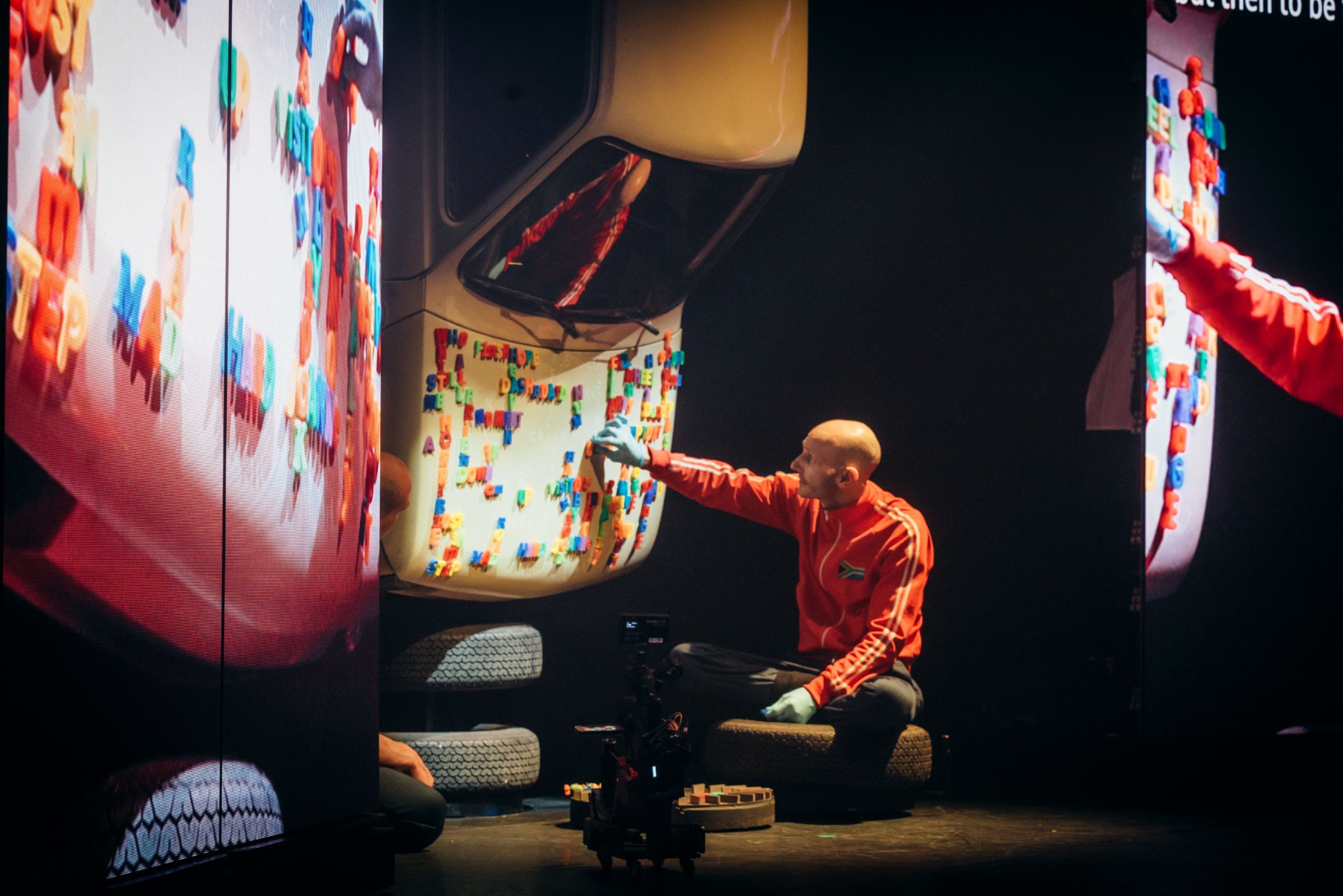 Marc Brew in <i>an Accident/a Life</i> by Brew and Sidi Larbi Cherkaoui &copy; Filip Van Roe