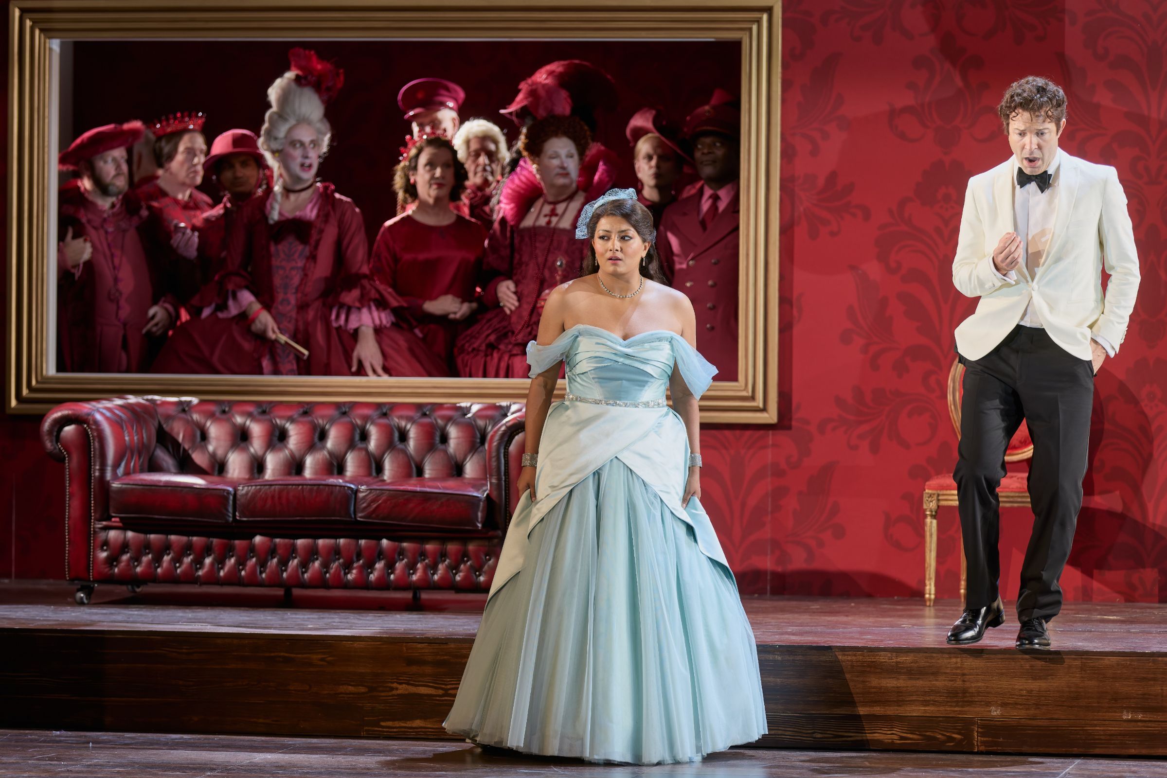 Deepa Johnny (Cinderella) and Charles Rice (Dandini) &copy; Mark Douet