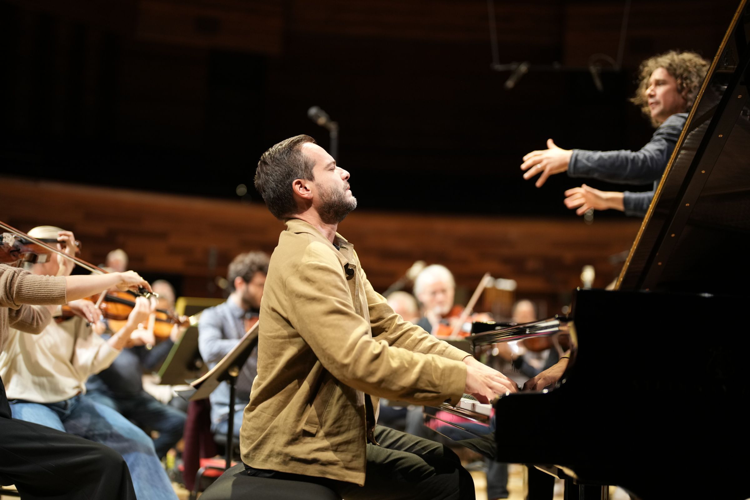 Francesco Piemontesi, Robin Ticciati et le Philhar' en répétition &copy; Christophe Abramowitz / Radio France