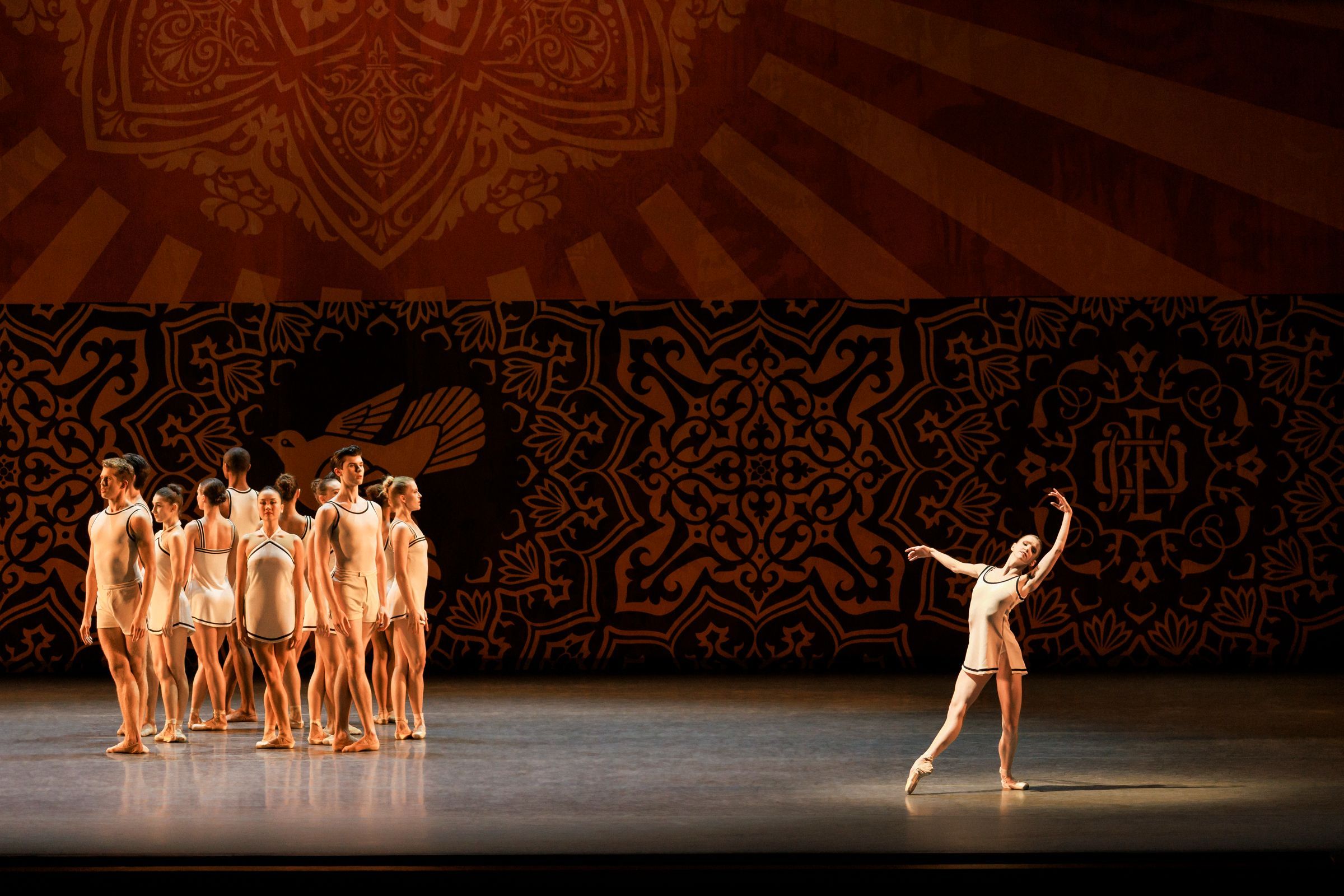 Emma Von Enck and the Company in Justin Peck's <i>Heatscape</i> &copy; Erin Baiano