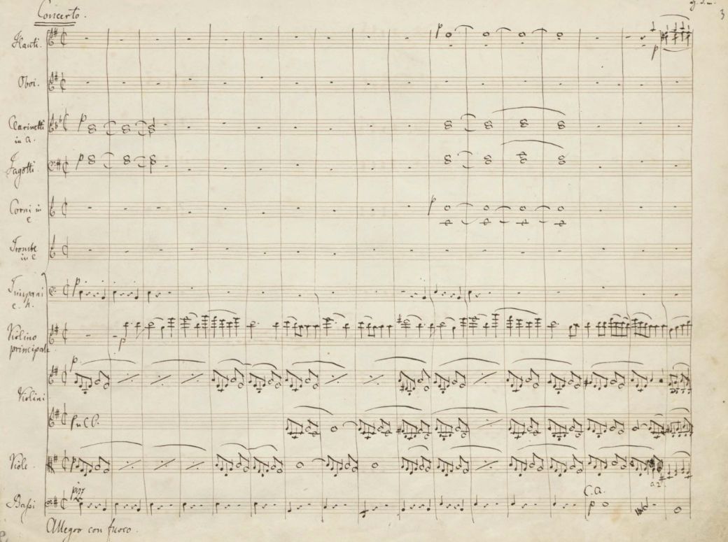 Mendelssohn&rsquo;s Violin Concerto: autograph score (1844) &copy; IMSLP | Biblioteka Jagiellońska, Krak&oacute;w