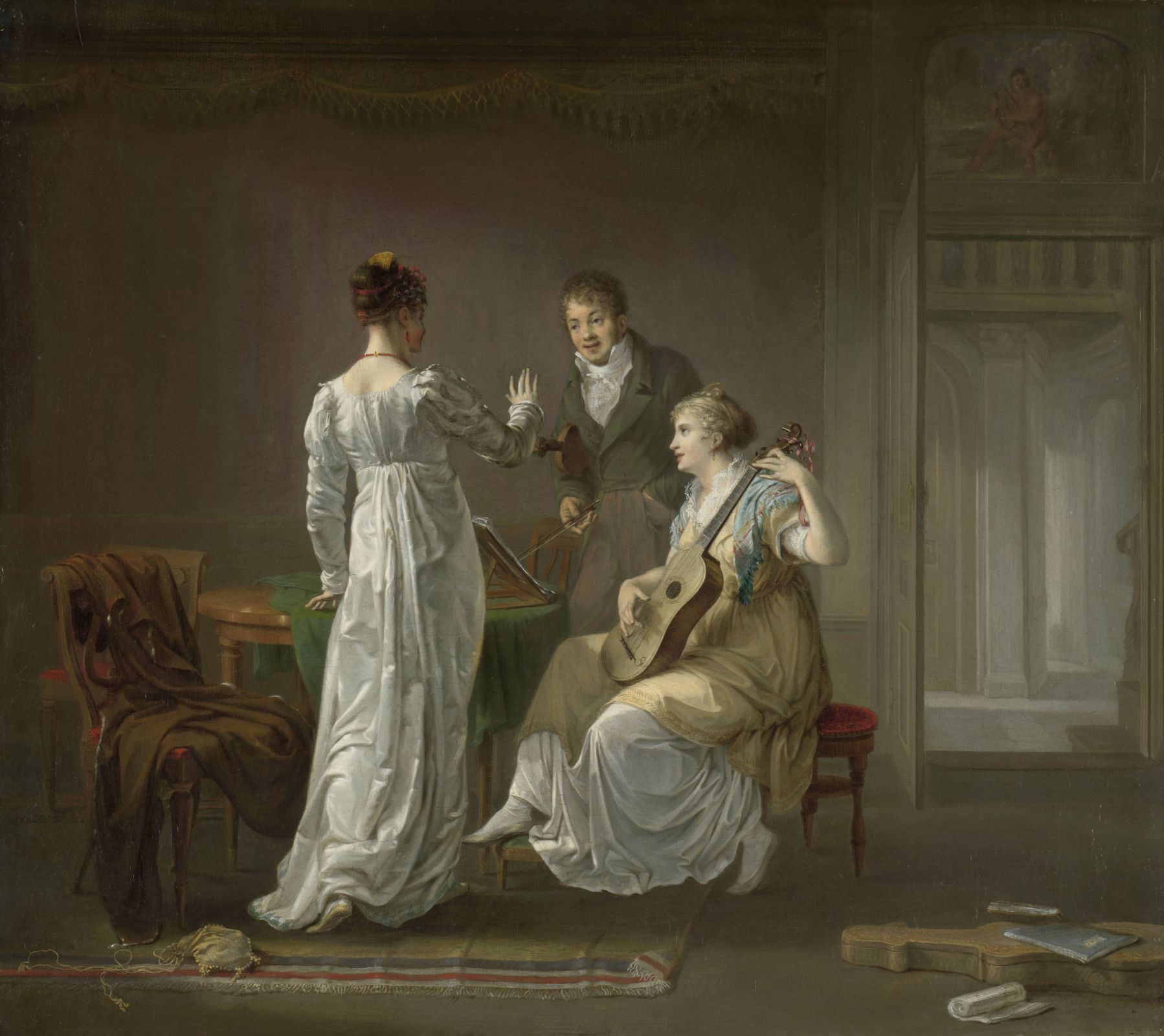 The Music Lesson by Louis Moritz (1808), Rijksmuseum, Netherlands &copy; Public domain / Unsplash