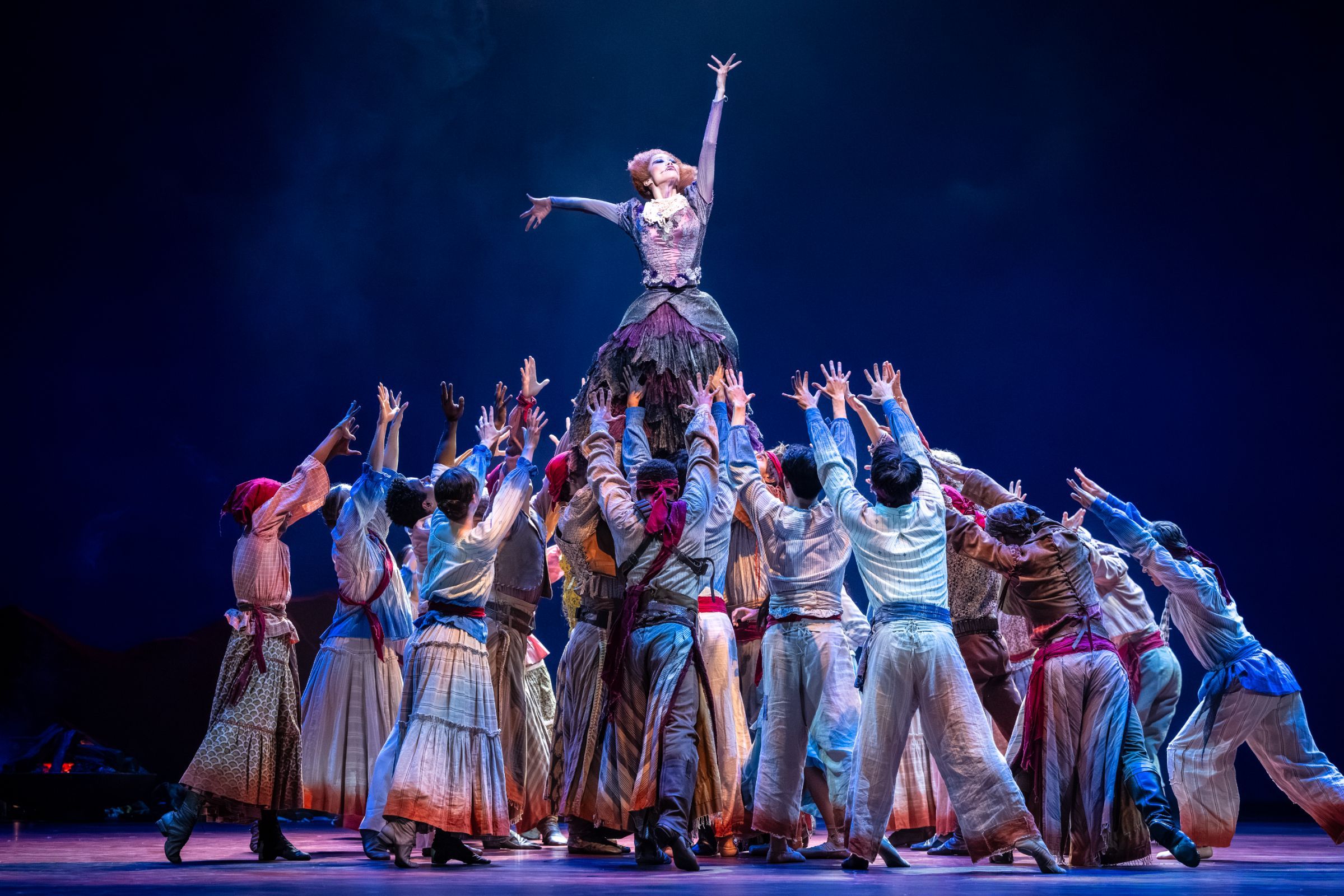Fumi Kaneko as Elena with the Company in Wheeldon's <i>Like Water for Chocolate</i> &copy; Foteini Christofilopoulou