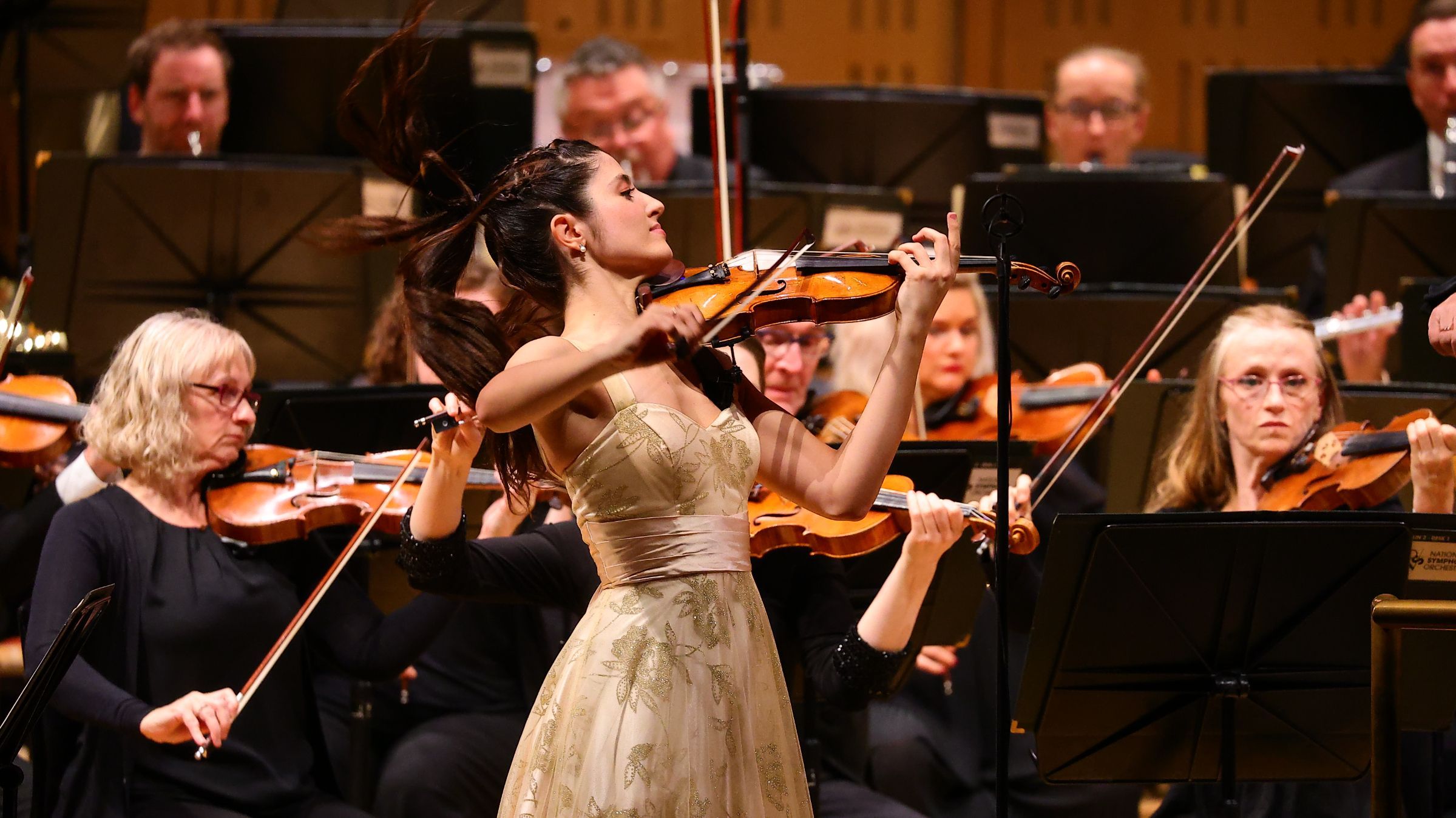 María Dueñas and the National Symphony Orchestra © Joanne Taaffe