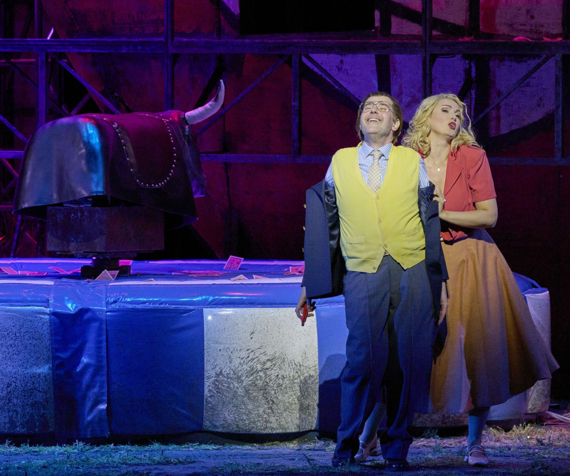 Michael Laurenz (Vašek) und Slávka Zámečníková (Mařenka) &copy; Wiener Staatsoper | Michael Pöhn